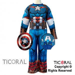 DISF CAPITAN AMERICA CON MUSCULO TALLE 0 x 1